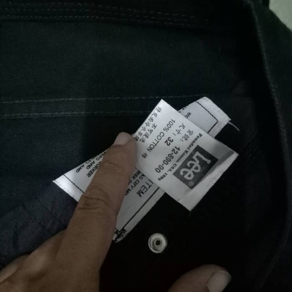 Classic Black Straight Leg Denim Pants - Picture 4 of 4